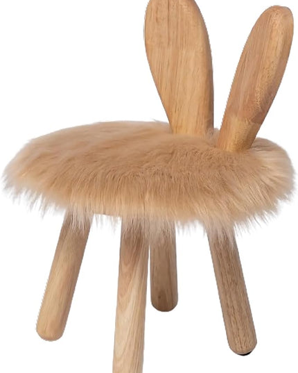 Wooden Toddler Chair Rabbit Stool Suitable for A Variety of Color Rest Stool for Any Room Decoration Game Room Cute Chair - LeafyLoom