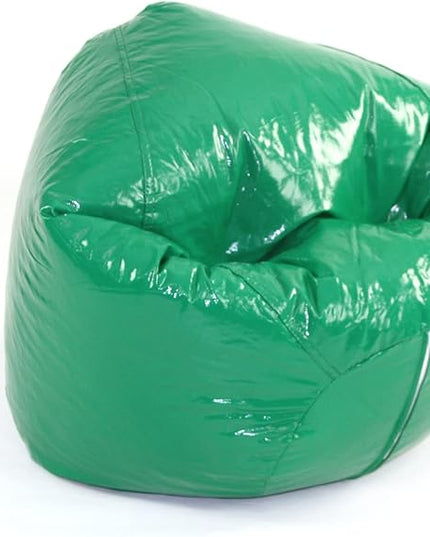 Wet Look Vinyl Bean Bags, Jr Child, Green - LeafyLoom