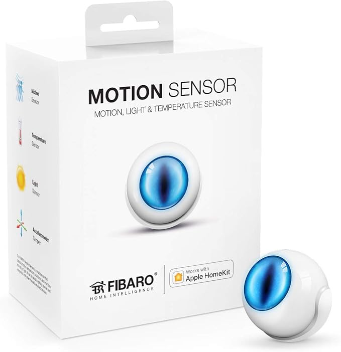 Fibaro USA FGBHMS-001 Motion Sensor, HomeKit-enabled Multi-Sensor Fibaro