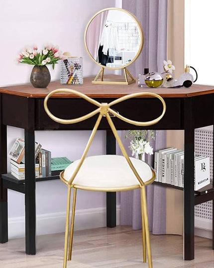 Corner Desk, Coffee - LeafyLoom