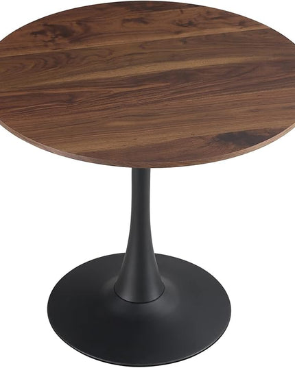 NicBex Dining Table Contemporary Kitchen Table Farmhouse Rustic Mid-Century Round Dining Table for Small Places Round Dining Table, Easy Assembly, Natural Wood Wash - LeafyLoom