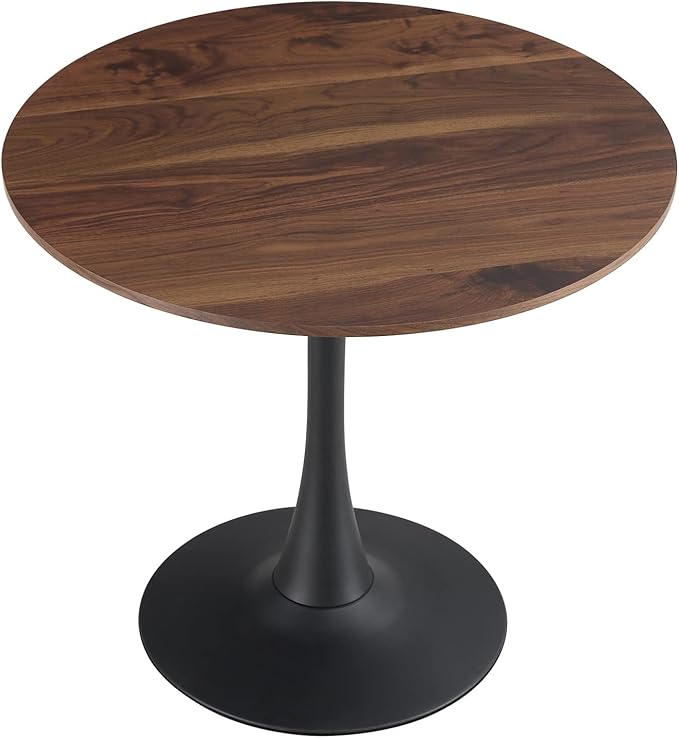 NicBex Dining Table Contemporary Kitchen Table Farmhouse Rustic Mid-Century Round Dining Table for Small Places Round Dining Table, Easy Assembly, Natural Wood Wash - LeafyLoom