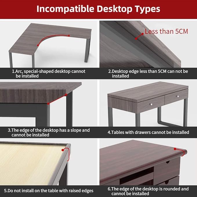 Ergonomics Desk Extender Tray, 29.5"x9.5" Punch-Free Clamp on, Foldable Keyboard Drawer Tray, Table Mount Arm Wrist Rest Shelf, Computer Elbow Arm Support - LeafyLoom