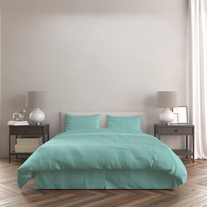 3 Piece Solid Color All Season Bedding Comforter Set Microfiber Soft Lightweight Bedding Set for Kids Teens Adults Room Decor with 1 Comforter and 2 Pillowcases King - LeafyLoom