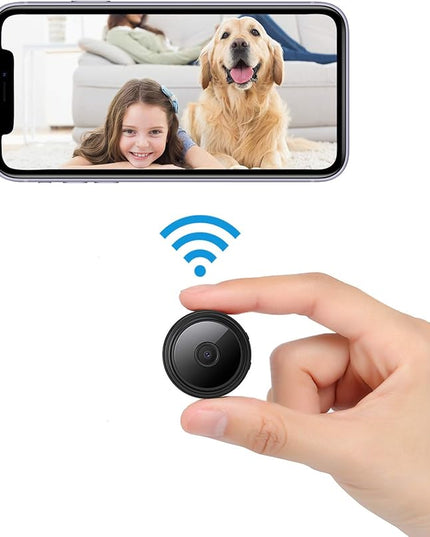Secrect Camera Mini Spy Camera WiFi Hidden Camera Video Recorder Small Camera for Spying Room Camera Night Vision Home Security Camera Nanny Cam Pet Camera Baby Camera X+W+EI+UNION