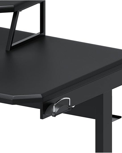 Signature Design by Ashley Lynxtyn Contemporary 48" Home Office Writing Desk, Black - LeafyLoom