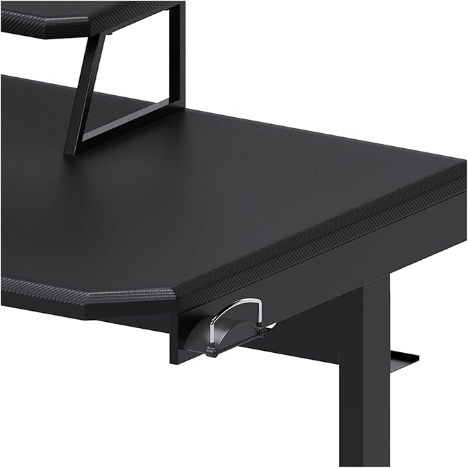 Signature Design by Ashley Lynxtyn Contemporary 48" Home Office Writing Desk, Black - LeafyLoom