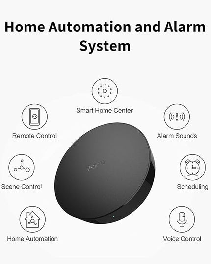 Aqara Smart Hub M2 (2.4 GHz Wi-Fi Required), Smart Home Bridge for Alarm System, IR Remote Control, Home Automation, Supports Alexa, Google Assistant, Apple HomeKit and IFTTT Aqara