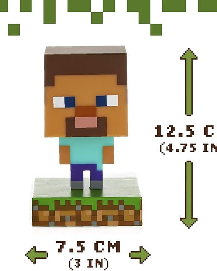 Paladone Minecraft Steve Icon Light Collectible Figure | Officially Licensed Minecraft Bedroom Decor - LeafyLoom