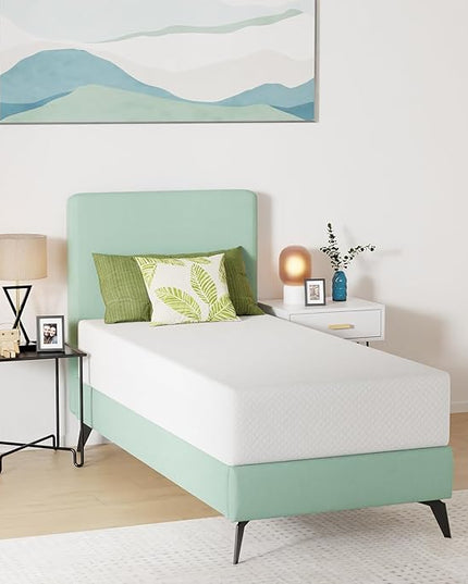 Twin Mattress 12 inch Gel Memory Foam Mattress Medium Firm Mattresses for Cool Sleep Relieving Pressure Relief CertiPUR-US Certified Mattress in a Box - LeafyLoom