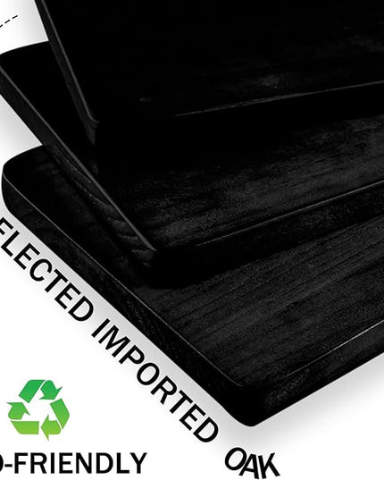 Triangle Coffee Table Glass Coffee Table for Living Room Clear Glass Coffee Table with Solid Wood Base Mid Century Modern Coffee Table for Small Spaces (Black-Gray, 32.3in) - LeafyLoom