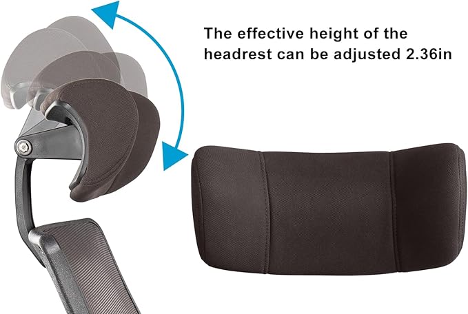 BOLISS 400lbs Ergonomic Mesh Office Chair, High Back Desk Chair - Adjustable Headrest with Flip-Up Arms, Tilt Function, Lumbar Support and Swivel Computer Task Chair-Brown - LeafyLoom