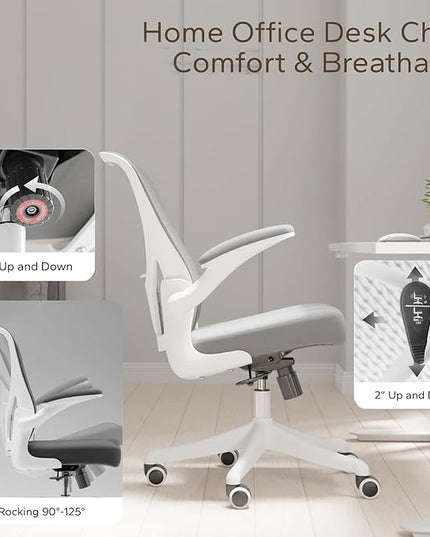 Home Desk Chair Ergonomic Chair Study Chair Computer Chair Desk Chair Lumbar Support Office Chair Heavy Duty Office Chair - LeafyLoom