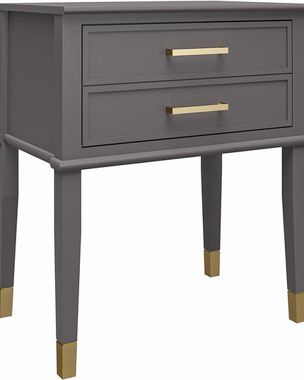 CosmoLiving by Cosmopolitan Westerleigh End Table, Graphite Gray - LeafyLoom