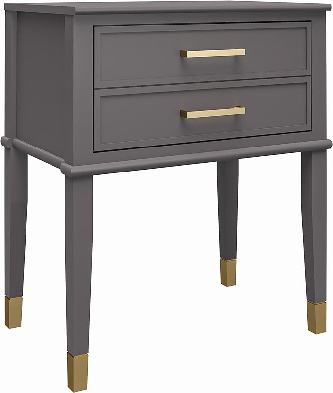 CosmoLiving by Cosmopolitan Westerleigh End Table, Graphite Gray - LeafyLoom