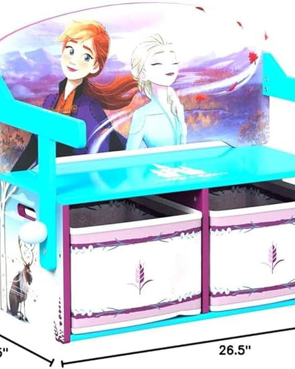 Delta Children Kids Convertible Activity Bench - Greenguard Gold Certified, Frozen II - LeafyLoom