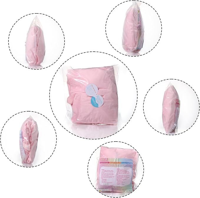 GAGAKU Stuffed Animal Bean Bag Cover Toy Storage, 24 Inches Kids Bean Bag Chair Cover ONLY Pink Unicorn Large Zipper Bean Bag for Organizing Kids Plush Toys Home Supplies (Cover Only) - LeafyLoom