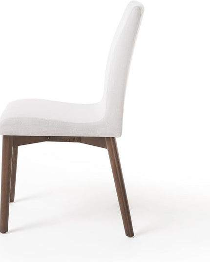 Christopher Knight Home Orrin 60" Rectangular Dining Set, 5-Pcs Set, Natural Walnut / Light Beige - LeafyLoom