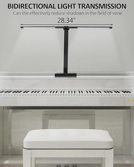 LED Double Head Desk Lamp,Double Swing-arm Table Lamps, Piano Lamp,Adjustable Brightness Color Temperature ，for Home/Reading/Offices/Bedrooms/Dormitories - LeafyLoom