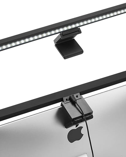 Computer Monitor Light Bar: Flat/Curved Monitor Screen Bar LED Lamp for Eye Caring/Space Saving 16.5 inch USB Powered Desk Lamp with Dimming for Home Office Gaming - LeafyLoom