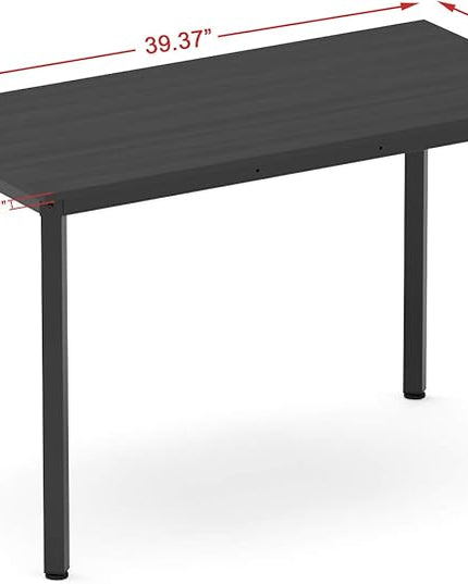 Weehom Computer Desk 39" Small Desk for Home Office Study Writing Laptop Dining Table for Small Spaces - LeafyLoom