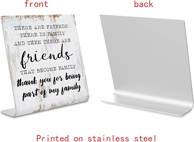 Friend Gifts for Women Men Friends Friendship Plaque Gift Office Gifts for Friends Sisters Coworkers Decorations On Shelf Table Desk for Living Room Bedroom Home Office dksg12 - LeafyLoom