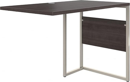 Bush Business Furniture Hybrid Desk Return/Bridge, 42W x 24D, Storm Gray - LeafyLoom