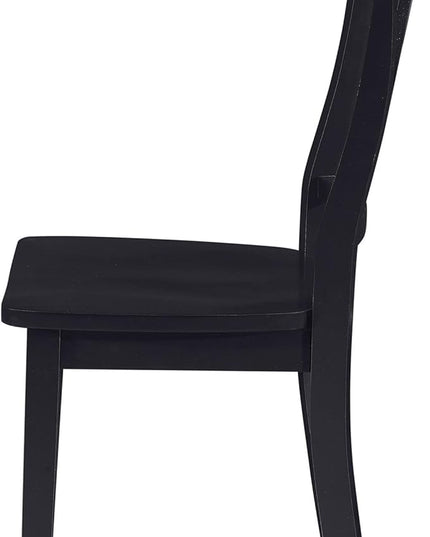 DOREL Living Aubrey 5 piece Traditional Height Pedestal Dining Set - LeafyLoom