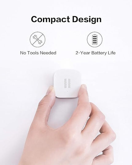 Aqara Vibration Sensor, Requires AQARA HUB, Zigbee Connection, Wireless Mini Glass Break Detector for Alarm System and Smart Home Automation, Compatible with Apple HomeKit, Works with IFTTT Aqara