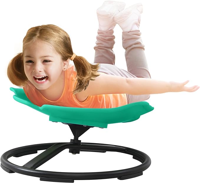 Autism Sensory Products Sit and Spin Spinning Activity Toy for Toddlers, Sensory Spinning Seat for Kids, Autism Kids Swivel Chair Training Body Coordination - LeafyLoom