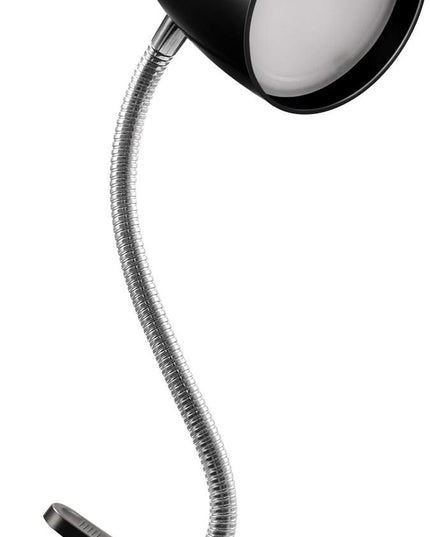 Clip on Light for Bed, Non-Dimmable Clip on Reading Light for Bed, 4000K Cool White, 3.5W 240 LM desk lamp with clamp, Eye Protection, ETL Listed, Black - LeafyLoom