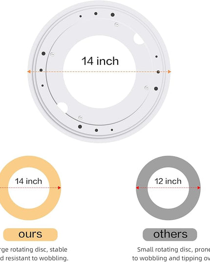 4 Tier Rotating Bookshelf 360 Display, Spinning Bookshelf Tower for Kids, Side Table, Floor Standing Bookcase Dtorage Rack, Circular Bookshelf Rotating for Living Room Study Room Office - LeafyLoom