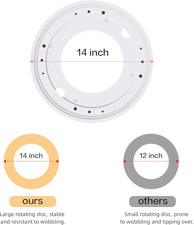 4 Tier Rotating Bookshelf 360 Display, Spinning Bookshelf Tower for Kids, Side Table, Floor Standing Bookcase Dtorage Rack, Circular Bookshelf Rotating for Living Room Study Room Office - LeafyLoom