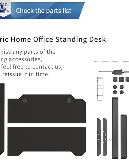 Adjustable Height L-Shaped Electric 59 Inch Sit-Stand Computer Desk with 3 Splice Boards, Lockable Casters-Ideal for Home Office, 59Inch, Black - LeafyLoom