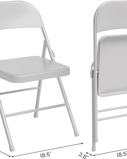 IDEALHOUSE Portable Folding Card Table and Chair Set of 5, PU Upholstered Foldable Table, and All Metal Folding Chairs, Table and Chairs Suitable for Dining Room, Living Room, Office, Camping - LeafyLoom