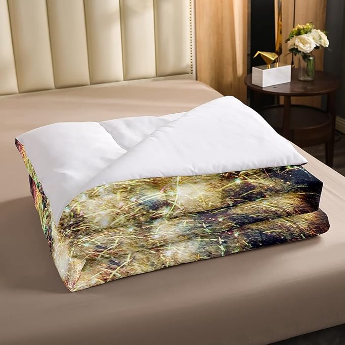 Erosebridal American Flag Comforter Eagle Room Decorative Comforter Set Full Size Firework Bedding Set Wildlife Animal Bird Down Comforter Soft Lightweight Quilt Set with 2 Pillowcases - LeafyLoom