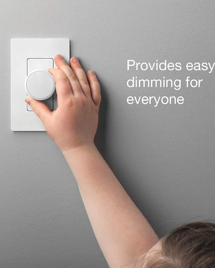 Lutron Aurora Wallplate Bracket For Paddle/Decorator Switch | For use with Aurora Smart Bulb Dimmer | L-AWALL1-WH | White Lutron