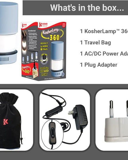 KosherLamp™ 360 SkyBlue by Kosher innovations™ - LeafyLoom