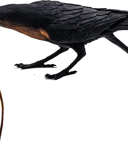 Raven Desk Lamp, Raven Lamp, Bird Lamp, Resin LED Bird Lamp for Bedroom/Office/Living Room/Farmhouse Art Deco with Plug (Sit) - LeafyLoom