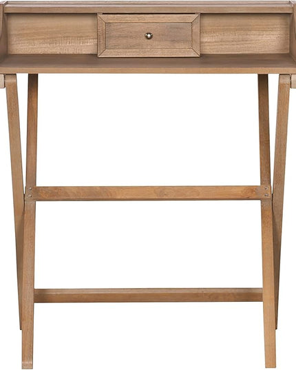 Linon Home Décor Griffin Gray Wash Folding Desk, Grey - LeafyLoom