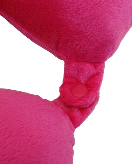 Neck Pillow Adult Cozy Soft Microfiber, Pink - LeafyLoom