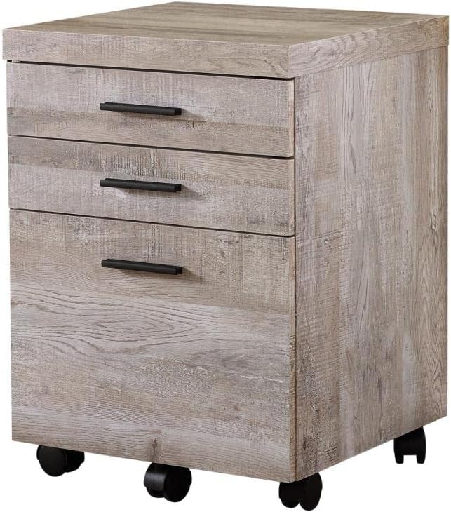 Monarch Specialties I FILING CABINET, TAUPE - LeafyLoom