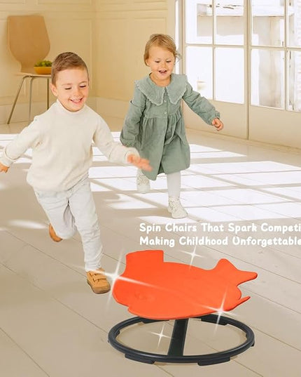 Autism Sensory Products Kids Swivel Chair Spinning Seat for Kids Sensory Sit and Spin Toys for Kids 5-7 Sensory Spinning Chair for Autistic Kids Outdoor Indoor Play - LeafyLoom
