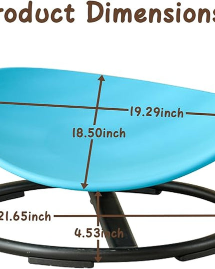 Kids Sensory Chair for Autism Kids Swivel Chair, Sensory Spin Chair Seat Improve Physical Coordination Wobble Chair for Kids Sit and Spin Relief of Motion Sickness - LeafyLoom