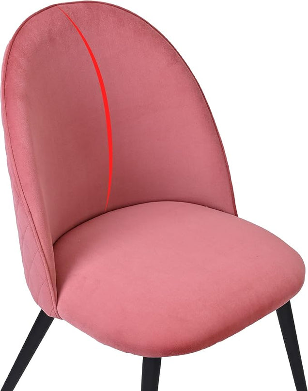 NicBex Haerin-SD-00330-LWJ Dining Chairs, 21.3"x20.5"x33.1", Pink - LeafyLoom