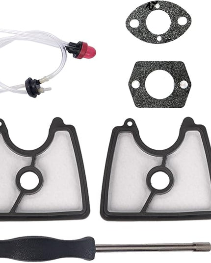590460102 545081811 Carburetor for Husqvarna 125B 125BX 125BVX Leaf Blower Trimmer for Zama C1Q-W37 Carb 545 08 18-11 545112101 581798001 with Air Filter Fuel Line Kit - LeafyLoom