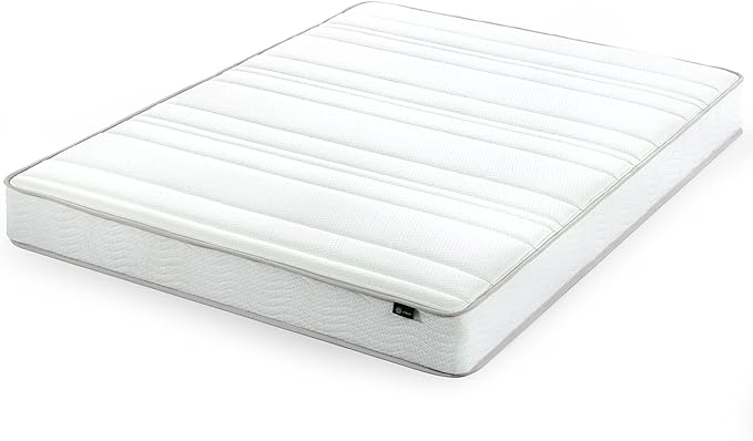 ZINUS 8 Inch Foam and Spring Mattress and Heavy Duty SmartBase Metal Mattress Foundation Set / Bed and Mattress Set / No Box Spring Needed / Mattress in a Box, Full - LeafyLoom
