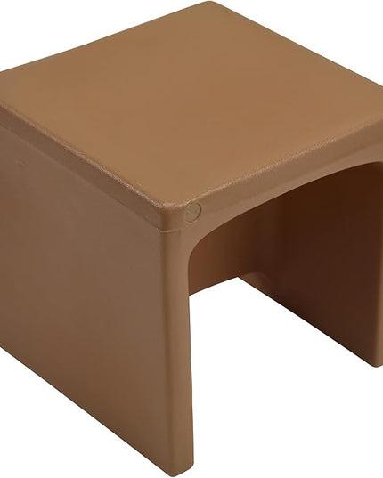 Children's Factory 3-in-1 Cube Chair for Kids, Flexible Seating Classroom Furniture, 1-Pack, Almond - LeafyLoom