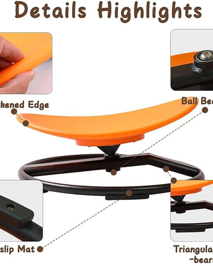 Kids Sensory Chair for Autism Kids Swivel Chair, Sensory Spin Chair Seat Improve Physical Coordination Wobble Chair for Kids Sit and Spin Relief of Motion Sickness - LeafyLoom