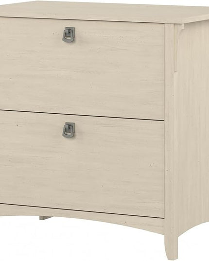 Bush Furniture Salinas Lateral File Cabinet, Farmhouse 2 Drawer File Cabinet for Home Office - LeafyLoom